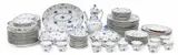 'Blue Onion' Porcelain Partial Service, 1950s-60s, 86 PCS by Royal Copenhagen, 1950s, sold Oct 2025