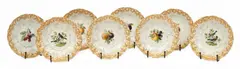 Meissen, Set of Plates, Hand Painted 1900, 8 PCS, 1900