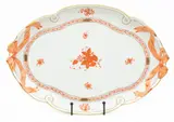 Herend, Manufactory (Hungarian) Chinese Bouquet Orange Serving Plate