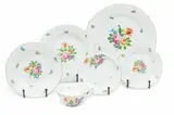 Herend, 'Printemps' Hand-Painted Porcelain Dinner Set, Service for 12 Depth 4.3" 72 PCS