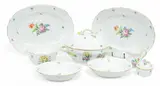 Herend, 'Printemps' Hand-Painted Porcelain Serving Pieces Depth 8" 8 PCS