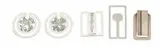 Sterling Silver & Steel Money Clips 5 PCS by Georg Jensen, The 925 silver clips include two #257, sold Apr 2025