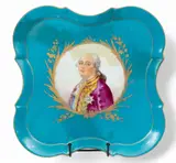 Sèvres, Hand Painted Portrait Centerpiece Tray, Ca. 19th.c.