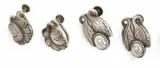 & Harald Nielsen for Georg Jensen (Danish) Sterling Silver Screwback Earrings, Ca. 1930 0.3t oz 2 PAIRS by Georg Jensen, Ca. 1930, sold Apr 2025