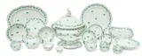 Herend, Manufactory (Hungarian) Porcelain Dinner Service, 'Green Grape Leaf' 99 PCS