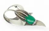 Sterling Silver Modernist Brooch, Designed by Joan Polsdorfer, Ca. 1940, 15g by Georg Jensen, Ca. 1940, sold Dec 2024