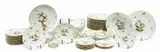 Herend, Manufactory (Hungarian) Rothschild Bird Porcelain Dinner Ware, Service for 12, 59 pcs