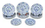 Blue Onion Plates by Meissen, sold May 2026