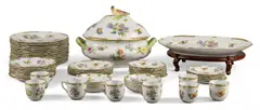 "Queen Victoria" Pattern by Herend, Porcelain DInner Service Set, sold May 2024