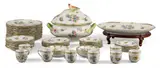 Herend, "Queen Victoria" Pattern, Porcelain DInner Service Set