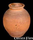 John W. Bell, Scarce Four-Gallon JOHN W. BELL / Waynesboro, Pa. Redware Lidded Jar