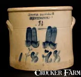 Brown Brothers, Rare BROWN. BROTHERS / HUNTINGTON. LI Stoneware Crock w/ 1868 Date