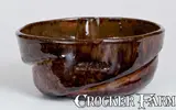 John Bell, JOHN BELL / WAYNESBORO, PA Redware Cake Mold with Sponged Manganese Decoration, circa 1850-1880, Redware