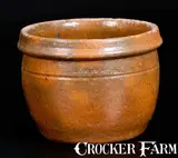D.M. Baker's Pottery, Rare D. M. BAKER'S POTTERY / WAYNESBORO, PA Glazed Redware Jar, circa 1875, Redware