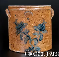 Ohio Stone, Scarce OHIO STONE / MANUFACTURED / BY, C. BATCHELDER / MENASHA, WIS. Stoneware Crock, circa 1860, Stoneware