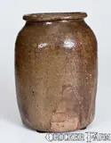 G.P. Seigler, G.P. SEIGLER / TRENTON, S.C. Alkaline-Glazed Stoneware Jar, Shaw's Creek, Edgefield District, SC, circa 1880, Alkaline-glazed stoneware