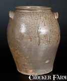J. W. S. & Co., Fine J.W.S. & CO. / PINE HOUSE, / S.C. Stoneware Jar, John W. Seigler, Shaw's Creek, Edgefield District, SC, circa 1860, Stoneware