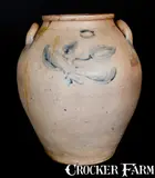 B. Lent, Very Rare B. LENT / CALDWELL Essex County, NJ Ovoid Stoneware Jar, circa 1825, Stoneware