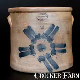 Brown Brothers, Unusual BROWN BROTHERS / HUNTINGTON / L.I. w/ Circular Floral Decoration