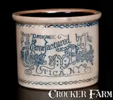 Central Ny Pottery Co., COLUMBIAN EXPOSITION / 1893 Souvenir Crock, Inscribed "Central NY Pottery Co. / Utica, NY", 1893, Stoneware