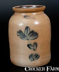 A.E. Smith & Sons, A.E. SMITH & SONS / MANUFACTURERS / 38 Peck Slip, N.Y. Decorated Stoneware Jar, circa 1860, Stoneware