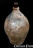 Smith & Day, SMITH & DAY / NORWALK Decorated Ovoid Stoneware Jug, circa 1840, Stoneware