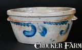 From J. Eberly & Bro, Decorated Stoneware Bowl Signed FROM J. EBERLY & BRO. / STRASBURG, VA, circa 1880, Stoneware