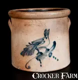 Brady & Ryan, "BRADY & RYAN / ELLENVILLE, N.Y. Stoneware Bird Crock, circa 1885, Stoneware