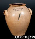 C. Dillon & Co., Rare C. DILLON & CO. / ALBANY Ovoid Stoneware Jar, circa 1835-1836, Stoneware