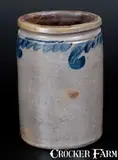 S. Bell & Son, S. BELL & SON / STRASBURG, VA Stoneware Jar with Swag Decoration, circa 1890, Stoneware