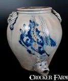 A.O. Whittemore, Outstanding A. O. WHITTEMORE / HAVANA, NY Water Cooler w/ Bear Spigot and Bird Decoration