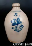 Harrington & Burger, HARRINGTON & BURGER / ROCHESTER Stoneware Jug with Floral Decoration