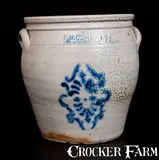 F.H. Cowden, F. H. COWDEN / HARRISBURG, PA Stoneware Jar with Stenciled Decoration, circa 1880, Stoneware