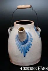 T.G. Daub, Rare T. G. DAUB / EASTON, PA Stoneware Batter Pail, late 19th century, Stoneware