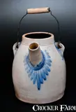 T.G. Daub, Rare T. G. DAUB / EASTON, PA Stoneware Batter Pail, late 19th century, Stoneware