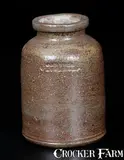 Rare Diminutive JOHN BELL / WAYNESBORO' Stoneware Canning Jar by John Bell, circa 1850-1880, Stoneware, sold Jul 2015
