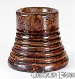 John Bell, Glazed JOHN BELL / WAYNESBORO' Redware Stove Lift, c1850-80, c1850-80, Redware