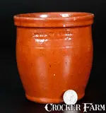 John W. Bell, JOHN W. BELL / Waynesboro, Pa. Glazed Redware Jar, circa 1880, circa 1880, Redware