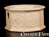 American Pottery Co., Rare AMERICAN POTTERY CO. / JERSEY CITY, N.J. Yelloware Spittoon, circa 1833-1850, Stoneware