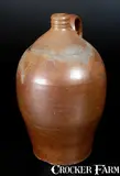 J. Miller, Scarce J. MILLER / WHEELING, Va. Stoneware Jug, circa 1825-1835, Stoneware
