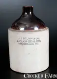 J. J. Stump & Co., J. J. STUMP & CO. / CUMBERLAND, MD Stoneware Advertising Jug, circa 1900, Stoneware
