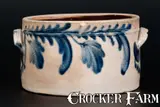 R.C.R, R.C.R. / PHILA. Stoneware Butter Crock, Richard Remmey, Philadelphia, c1880
