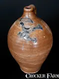 P. Cross, Very Rare P. CROSS / HARTFORD Incised Bird Jug, c1806-08, c1806-08, Stoneware