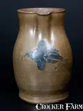 W.H. Lehew & Co., W. H. LEHEW & CO. / STRASBURG, VA Half-Gallon Stoneware Pitcher w/ Floral Decoration