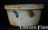 Scarce Cobalt-Decorated JOHN BELL / WAYNESBORO (Pennsylvania) Stoneware Bowl by John Bell, circa 1850-1880, Stoneware, sold Mar 2015