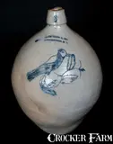 Jacob Caire & Co., Rare JACOB CAIRE & CO. / POUGHKEEPSIE, N.Y. Three-Gallon Incised Stoneware Jug, circa 1843-1845, Stoneware