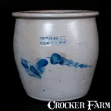 Sipe & Sons, SIPE & SONS / WILLIAMSPORT Decorated Stoneware Cream Jar, late 19th century, Stoneware