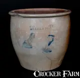 J.B. Leathers, Rare J. B. LEATHERS / MT. EAGLE, PA Stoneware Jar, circa 1875, Stoneware