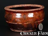 Fr. Leitzinger, Rare FR. LEITZINGER / CLEARFIELD, PA Glazed Redware Jar, c1851-79, c1851-79, Redware