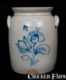 W A MACQUOID & CO. / POTTERY WORKS / LITTLE WST 12TH ST. N.Y. Stoneware Jar by W.A. Macquoid & Co. Pottery Works, circa 1870, Stoneware, sold Mar 2015